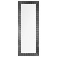 espejo de pared negro 50 x 130 cm marco moderno para salon pasillo draveil