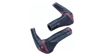 Bbb ergotechset grips 133   92 mm   hanger inserts 85mm black brown