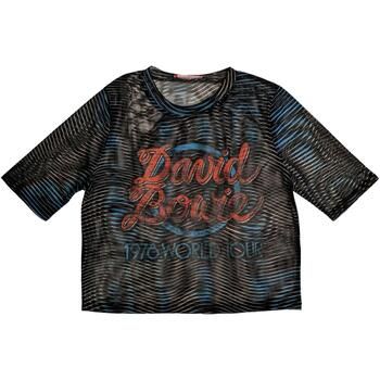 David Bowie Camiseta manga larga 1984 World Tour para mujer