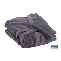 albornoz gris antracita gr500m2 modelo piedra talla l