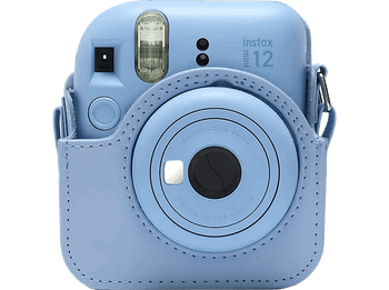 Funda cámara - FujiFilm Mini 12, Bandolera, Azul