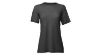 camisa de manga corta elevate 7mesh para mujer negra