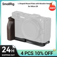 jaula para camara smallrig zr  kit de jaula  placa de montaje en forma de l con mango de madera para nikon zr opciones de expansion versatiles 5906
