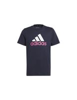 camiseta adidas essentials big logo azul infantil