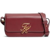 tommy hilfiger bolso th script flap crossover para mujer