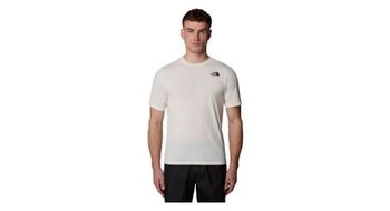 Camiseta de manga corta para hombre the north face foundation mountains faces blanco