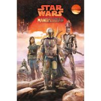 erik maxi poster star wars the mandalorian grupo 915x61cm