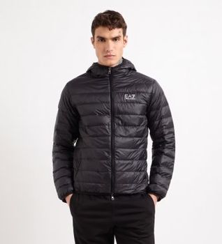 EA7 para hombre. 8NPB24_PNGPZ Chaqueta Plegable Identity negro (L), Casual, Poliamida, Manga larga