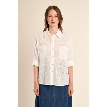 Molly Bracken Camisa T1797EE-OFFWHITE para mujer