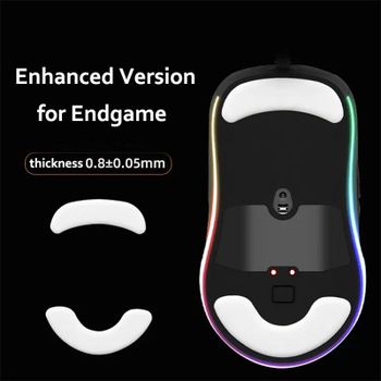 Patines de ratón para juegos Esports Tiger, versión mejorada, pies de ratón para Endgame Gear XM1/XM1 RGB, deslizadores blancos superligeros, borde curvo
