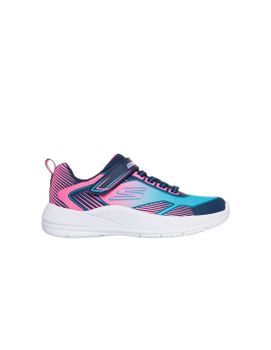 Zapatillas Skechers Microspec Advance - Oasis Poi Azul/Rosa
