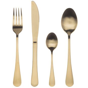 Set de 24 cubiertos en acero inoxidable