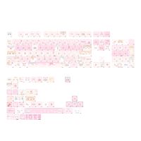 teclas kiiboom x maorbeng meow meow squad 141 teclas pbt juego de teclas con perfil mao para teclado mecanico de juegos