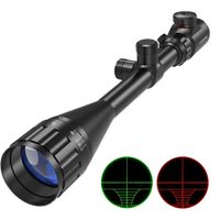visores de caza aoe 6-24x50 visor de largo alcance con reticula iluminada rojaverde mira optica tactica