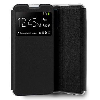 Cool Funda Flip Cover Liso Negro para Realme 8 5G