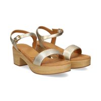 unisa sandalias con plataforma mujer - plata talla 37