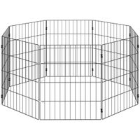 pawhut parque para perros recinto expandible plegable 50x60 cm negro   aosom espana