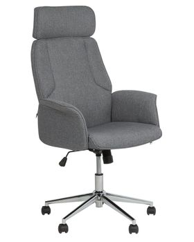 Silla de oficina giratoria gris