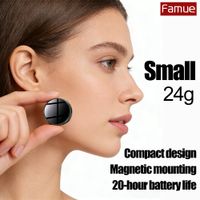 mini grabadora de voz magnetica famue hd 360    reduccion de ruido envolvente de 90 db 1536 kbps 20 h bateria de litio con un solo clicactivada por voz