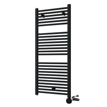 Kibath Secatoallas Radiador Eléctrico De 120 Cm X 50 Cm Acabado Negro Mate Fabricado En Acero