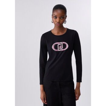 Liu Jo Tops y Camisetas T-shirt mangas largas monograma para mujer