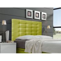 cabecero cama montana largo tapizado polipiel primera calidad largo verde 165x125 cm