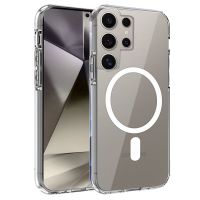 cool funda magnetica transparente para samsung galaxy s24 ultra