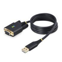 StarTech.com Cable Adaptador USB a Serie de MÃ³dem Nulo de 1m - RetenciÃ³n COM - Tornillos Intercambiables DB9 - USB a RS232 - Serial - USB a DB9 - FTDI - ESD de Nivel 4 - FabricaciÃ³n Resistente con TPE
