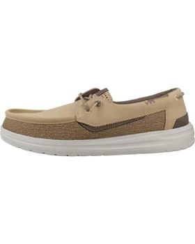 de HEY DUDE MOCASINES HOMBRE MODELO WEISH GRIP CLASSIC MESH COLOR MARRON MRLBRWN