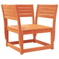silla de jardin  silla de exterior  sillon madera madera maciza de pino marron cera