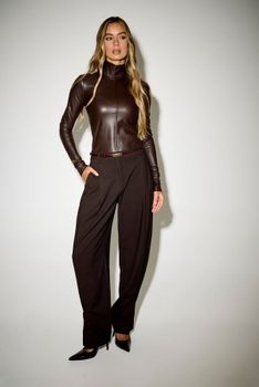 Pantalones De Mezcla De Lana Leonie