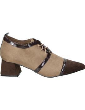 Zapato De Tacón Buonarotti A5407 Beige Y Marrón 36
