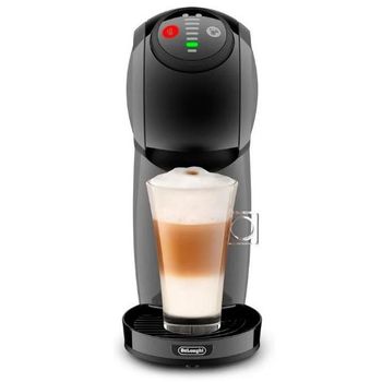 Cafetera Nescafé Dolce Gusto Genio antracita De'Longhi, cafetera de cápsulas para bebidas frías y calientes, presión de la bomba 15 bar, Depósito de agua de 0.8 L, modo Eco, Thermoblock, apagado
