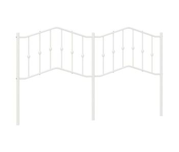 Vidaxl cabecero de metal blanco 160 cm