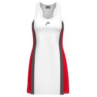 vestido head club 25 rojo blanco
