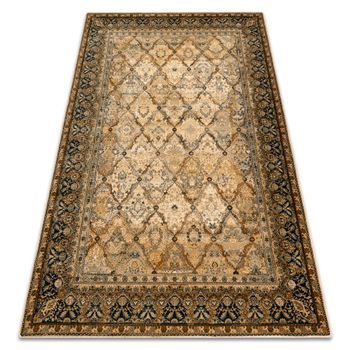 Alfombra De Lana Omega Grenada Marco, Diamantes, Oriental - Color Coñ 200x300 Cm