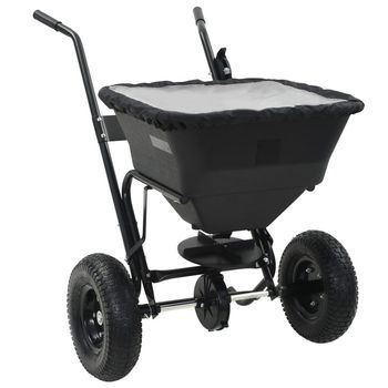 Carrito De Mano Esparcidor De Sal Pvc Y Acero 106x73x76 Cm 45 L Vidaxl