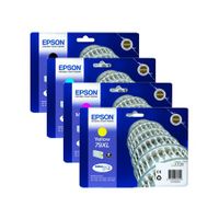 original multipack epson workforce pro wf-5190dw printer ink cartridges 4 pack -c13t79014010