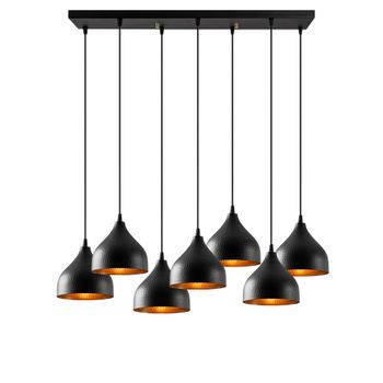 Lámpara De Techo Tattoo-6221 Negro Metal 88x40x114 Cm
