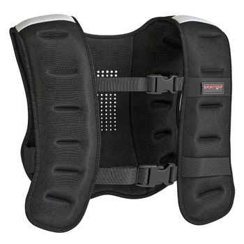 SPORTNOW Chaleco Lastrado 10 kg Chaleco de Entrenamiento con Tiras Reflectantes y Correas Ajustables para Correr Mujer Hombre Negro   Aosom España