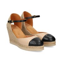 unisa alpargatas mujer - beige talla 38