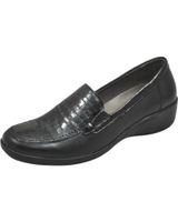 de lumel - mocasin con elastico en el lateral plantilla extra black 2738-958
