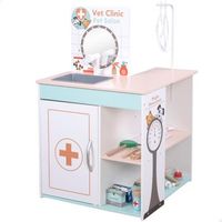 teamson hospital de juguete madera 3 en 1