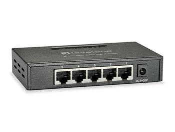 SWITCH LEVEL ONE GIGABIT CARCASA METALICA NO GESTION 5P 10/100/1000 GEU-0523