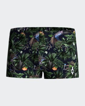 Boxer de Baño estampado tropical