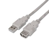 nanocable cable prolongador usb 20 tipo a machohembra 3m beige