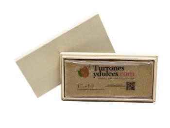 Turrón de Nieve de 300 gr | En caja de madera | Para Regalar