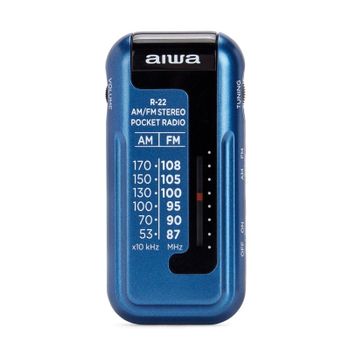 Aiwa R-22BL Mini Radio AM/FM Azul