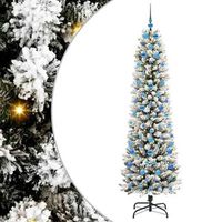 arbol de navidad artificial con 300 led verde y 210 cm