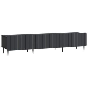 Mueble De Tv Negro 147 X 34,5 X 32 Cm Madera De Ingeniería Vidaxl